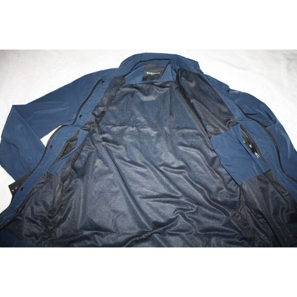 Marciano By Guess Men's Large Tech Full-Zip Jacket Water Repellent Silk Blue - Picture 12 of 12